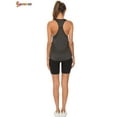 thumbnail image 5 of Spencer Women's Workout Tank Tops Casual Sleeveless Racerback Athletic Yoga Tops Quick Dry Sport Shirts for Gym Exercise (S, Grey), 5 of 5