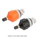 thumbnail image 4 of Deportes Acuáticos Adaptador de válvula de aire para bote de remos, adaptador de bomba de kayak para tabla de SUP (naranja), 4 of 4