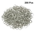 thumbnail image 4 of 200pcs DIY Opening Loop Connection Ring Jewelry Accessories for Bracelet Nacklace Keychain, 4 of 8