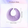 thumbnail image 4 of Topchances Compact Gaming Reading Pillows, Ergonomic Arm Support Pillow for Working, Crocheting, Reading, Breastfeeding (Light Purple), 4 of 19