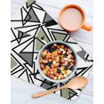 thumbnail image 3 of Sage Green Black Geometric Kitchen Dish Towels for Drying Dishes Set of 3, Abstract Art Modern Line Waffle Weave Microfiber Hand Tea Bathroom Towels Quick Dry & Absorbent Towel 12x12, 3 of 7