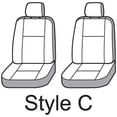 thumbnail image 2 of Convient 2021-2022 Ford Bronco Covercraft Housse de Siège SS2590PCCH SeatSaver; Style Siège C - Seau avec Appuie-Têtes Réglables; Polycoton; Noir Charbon; Ensemble de 2, 2 of 3