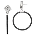 thumbnail image 4 of Edward Mirell Black Ti Cable & Sterling Silver Drop Post Earrings, 4 of 7
