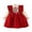 Red, variant on Otqutp Fall Winter Kids Bodysuits for  Kids Baby Girls Long Ruffled Sleeve Bowknot Shirt Blouse Top Patchwork Suspender Skirt Outfits Set 2PCS Clothes