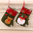 thumbnail image 4 of Calcetín De Navidad Oso Patrón Caramelo Regalo Bolsa De Almacenamiento Decoración De Navidad Decoración De Fiesta Scienceny HA023854-00, 4 of 7