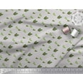 thumbnail image 2 of Soimoi Gray Cotton Cambric Fabric Red Berries & Holly Leaves Printed Craft Fabric by the Yard 56 Inch Wide, 2 of 3
