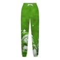 thumbnail image 5 of WXLWZYWL Women Merry Christmas Sweatpants Drawstring Jogger Snowflake Fun Print Elastic Waist Casual Trousers Warm Comfy Pants with Pockets, 5 of 5