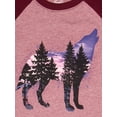 thumbnail image 3 of Wonder Nation Boys 4-18 & Husky Long Sleeve Wolf Tee, 3 of 4
