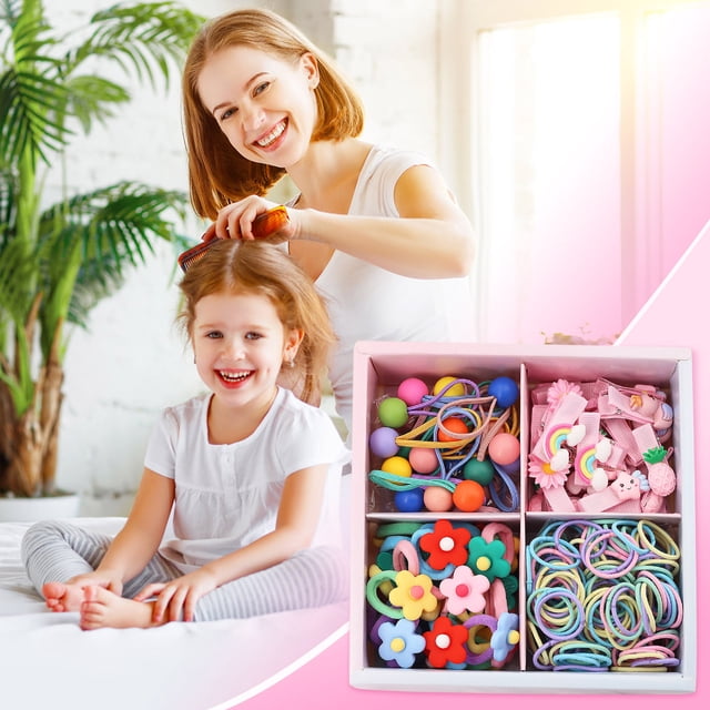 Horquillas infantiles, set de accesorios para el cabello de princesa, diadema coreana, horquillas pequeñas de goma para bebés, goma elástica para el cabello