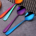 thumbnail image 7 of Walbest 6.9 Inch Creative Soup Spoon Mirror Surface Dessert Round Spoon, Ergonomic Stainless Steel Non-stick Dinner Spoon Restaurant Kitchen Supplies, 1 piece, 7 of 7