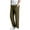 Coffee, variant on Men's Lightweight Casual Pants Elastic Waist Pull On Work Solid Color Casual Button Pockets Long Pants Khaki