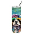 thumbnail image 4 of Shih Tzu Hippie Dawg Stainless Steel Skinny Tumbler 3 in x 8.25 in, 4 of 5