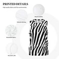 thumbnail image 3 of Honeii Zebra print basktball shirt for men and women, Unisex basketball jersey for Theme party-3X-Large, 3 of 6