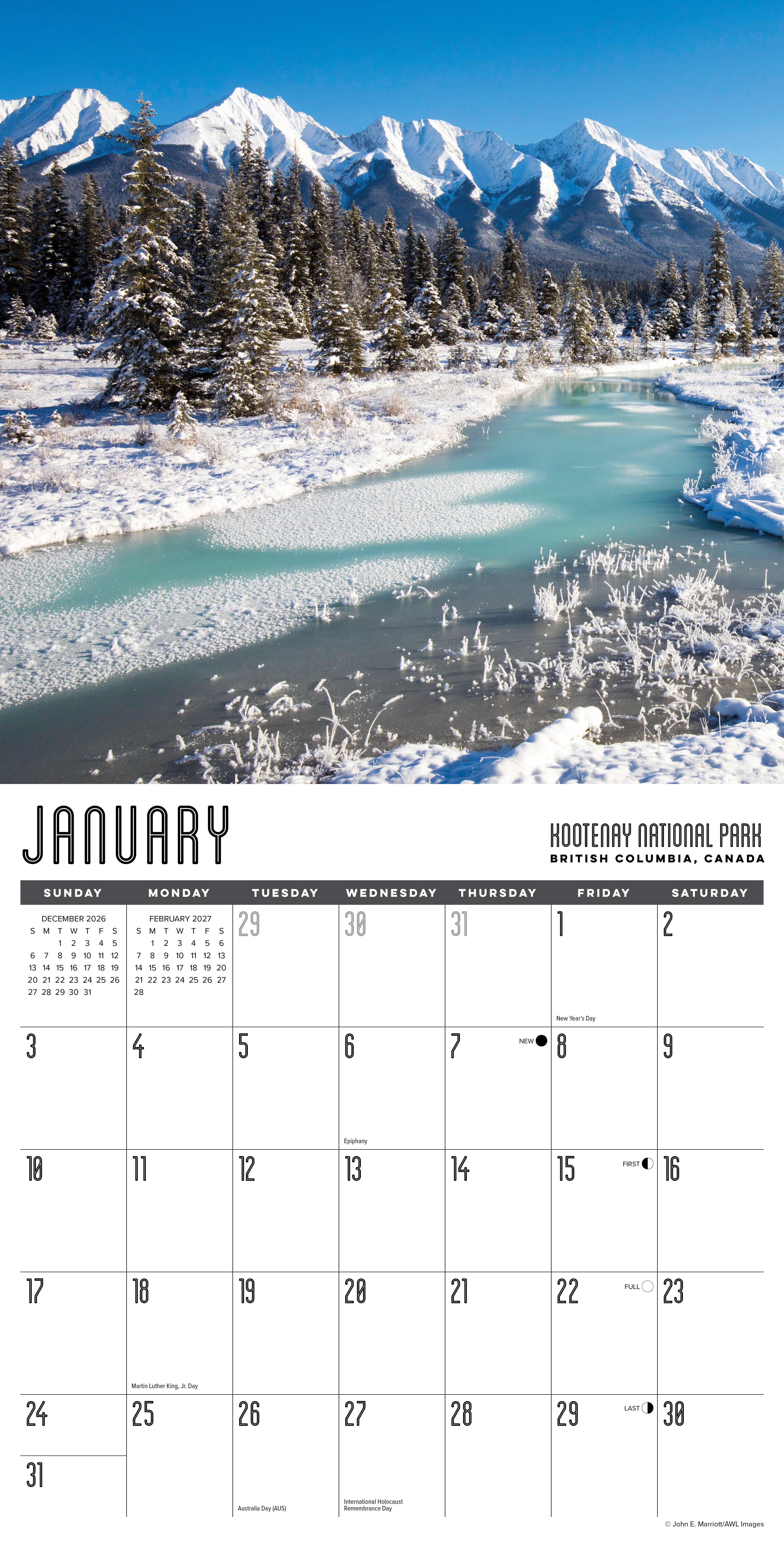 Willow Creek Press, Travel Junkie 2027 Wall Calendar