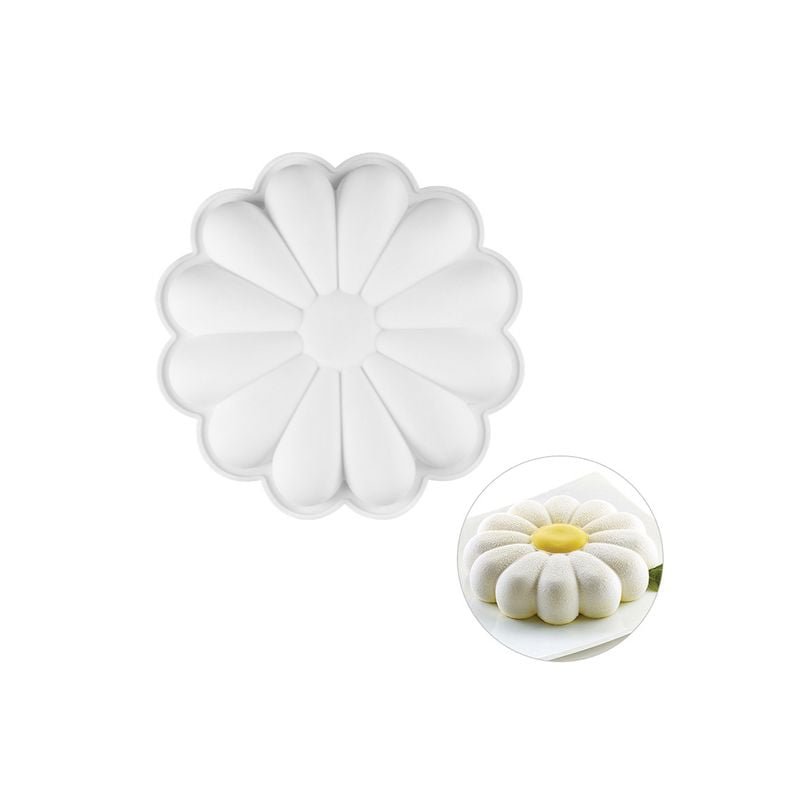 Cake Assorted Colors Daisy Flower Silicone Baking Mold for Bread 