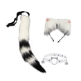 thumbnail image 3 of Conjunto de orejas y cola de , accesorios de disfraz para espectáculos de escenario, fiestas y disfraces. Estilo F, 3 of 10