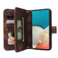 thumbnail image 2 of ELEHOLD for Samsung Galaxy A53 5G Flip Leather Wallet Case with Card Holders Kickstand Magnetic Clasp Lanyard Shoulder Strap Shockproof Protective Case,Brown, 2 of 7