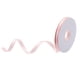 thumbnail image 1 of Cinta de satén rosa claro de 50 yardas 0.4" con bordes dorados, cinta de doble cara para moño, 1 of 5