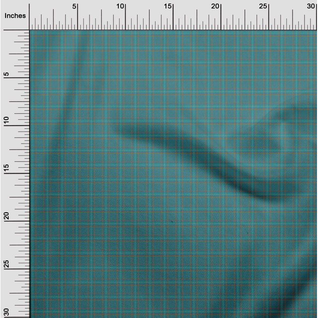 oneOone Georgette Viscose Fabric Tartan Check Print Sewing Fabric BTY 42 Inch Wide