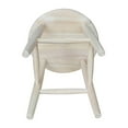 thumbnail image 5 of International Concepts 18 in. Scooped Seat Swivel Dining Chair, 5 of 6