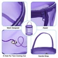 thumbnail image 4 of REGALWOVEN Yarn Storage Bag, Portable Crochet Knitting Bag Case Skein Ball Holder Purple, 4 of 5