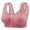 QR1_Pink, variant on Meichang Front Snap Bras for Senior Women Bra, Daisy Bras for Older Women, Front Clasp Bras for Women, Full Coverage No Underwire Front Clasp Bra for Women