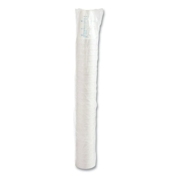 Dart 16J16GRA 16 oz. Graduated Foam Medical Cups - White (1000/Carton)