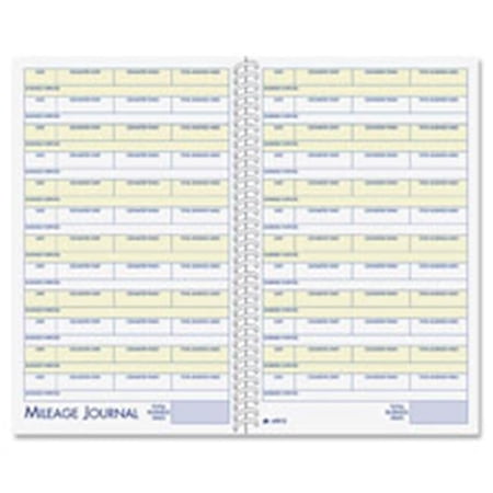 Adams ABF Vehicle Mileage-Expense Jrnl- with Pckts-5.25 in. x 8.5 in.-64 Pg-WE
