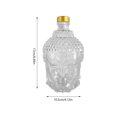 750ml Buddha Head Glass Bottle White Material Transparent Empty Bottle
