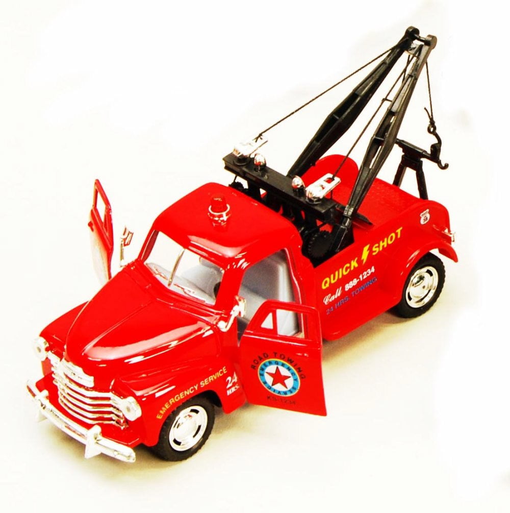 1953 Chevy Tow Truck, Red - Kinsmart 5033D - 1/38 scale Diecast Model