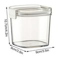 thumbnail image 3 of QAZbgdl Stackable Sealed Grain Storage Jar | Transparent Kitchen Food Container with Double Seal Lid | Airtight Dry Food Organizer for Rice, Pasta & Beans | 1-Pack, 3 of 3