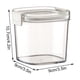 thumbnail image 3 of Pisexur Batería de cocina Tarro de almacenamiento de granos transparente de cocina, tarro sellado, apilable, tarro de grano con doble sellado para la cocina del hogar, 3 of 3