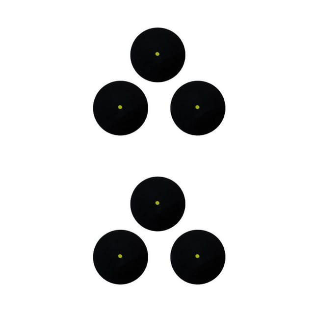 Ruiboury Black Environmentally Friendly And Safe - Blue Dot Training Squash Balls And Multiple Models Are Single yellow dot 2Set