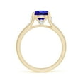 thumbnail image 2 of ANGARA Natural 1.45 ct Tanzanite Tapered Shank Solitaire Engagement Ring in 14K Yellow Gold for Women (Size-7mm) | December Birthstone, Anniversary, Jewelry Gift for Women | Natural Tanzanite Ring, 2 of 8