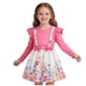 thumbnail image 1 of Vestido de Manga Larga para Niñas Cuello Redondo con Estampado de Corazón Falda de Dos Piezas Vestido de Princesa de Moda para Niñas Pequeñas, 1 of 8