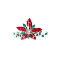 thumbnail image 4 of Feliz Navidad Capiz na Parol Poinsettia with Tail Christmas Lantern, 4 of 4
