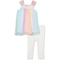 thumbnail image 1 of girls 2 Pieces Legging Set, Printed Multi, 2T US, 1 of 1