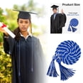 thumbnail image 1 of Graduation Rope Honor Rope Graduation In 2025 Graduate With Tassel Bachelor's Formal Dress Doctoral 67 Inches Long Blue And White, 1 of 5