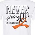 thumbnail image 4 of Inktastic Never Giving Up Limb Loss Awareness Orange Ribbon T-Shirt, 4 of 5