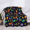 thumbnail image 3 of Uemuo Space D Printed Throw Blanket for Couch, Fluffy Fuzzy Blankets for Bed, Sofa, Cozy Flannel Faux Fur Blanket-60"x50", 3 of 6