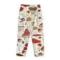 thumbnail image 5 of Sigee Cartoon Mushrooms Print Women's Soft Pajama Pants - Breathable and Comfortable Lounge Sleep Bottoms with Elastic Waistband and Pockets-Small, 5 of 9