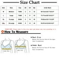 thumbnail image 3 of Nexjvus Bras for Women No Underwire Removable Strap Padded Wirefree Camisole Gathering Bra Fashion Lace Everyday Bra White Size M-XXL, 3 of 4