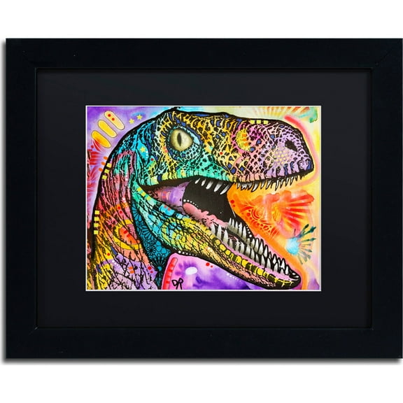 Trademark Fine Art "Raptor" Canvas Art by Dean Russo, Black Matte, Black Frame