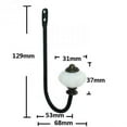 thumbnail image 4 of Soporte para Colgador Individual Macarena Perchero para bata de gancho de pared 2 piezas negro, 4 of 6