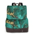 thumbnail image 1 of Fotbe Green Gold Glitter Mochila Bolso con Estampado para Mujer, Mochila Antirrobo de Nylon Impermeable, Bolsa Ligera de Hombro, 1 of 4