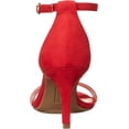 thumbnail image 3 of Bandolino Womens Madia Microsuede Ankle Strap Heels, 3 of 7