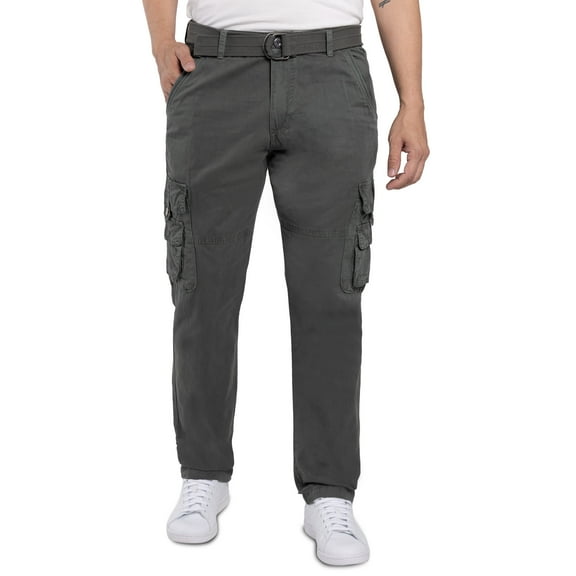 X RAY JEANS Mens Utility Cargo Pants, Grey, 30X30