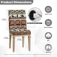 thumbnail image 6 of Xoenoiee Aztec Horse Cactus American Tribal Print Dining Chair Covers Removable Washable Stretch Slipcovers with Elastic Band for Restaurant Kitchen Hotel Decor Supplies, 1 Set, 6 of 7