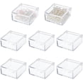 thumbnail image 1 of Caja de acrílico transparente con tapa abatible, 8 unidades, 2,36 x 2,36 x 1,18 pulgadas, multiusos, cuadrada, pequeña, para almacenamiento, 1 of 5