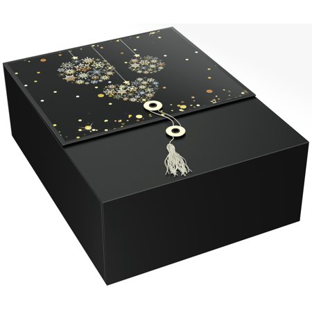 Wrapping Up Christmas Presents Games EZ Gift Box Ornament Karma 12x9x4 Christmas Present Box Pops Up in Seconds No Wrapping Needed Perfect for Holiday Storage ()